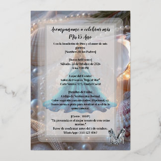 Invitation for for agirls fifteenth birthday folie uitnodiging