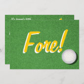 Invitation Fore - 60e anniversaire de golf (Devant / Derrière)