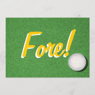 Invitation Fore - 80th Golf Birthday Party