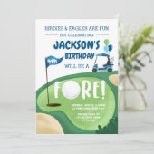 Invitation FORE Golf Boy Quatrième anniversaire Parc Tee Golf (Debout devant)