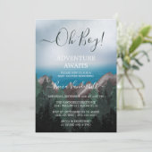 Invitation Forest Adventure Await Boy Baby shower (Debout devant)
