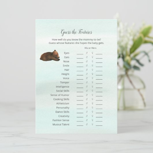 Invitation Forest Adventure Bears Guides Caractéristiques Car (Debout devant)