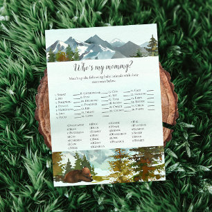 Invitation Forest Adventure Who's My Maman Bears Game