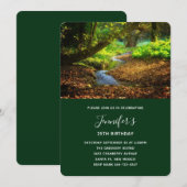 Invitation Forest Creek Beau paysage naturel Anniversaire (Devant / Derrière)