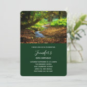 Invitation Forest Creek Beau paysage naturel Anniversaire (Debout devant)