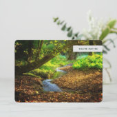 Invitation Forest Creek Belle nature Photo Anniversaire (Debout devant)