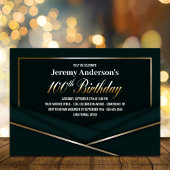 Invitation Forest Green 100e fête d'anniversaire