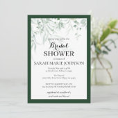 Invitation Forest Green Bridal Shower (Debout devant)