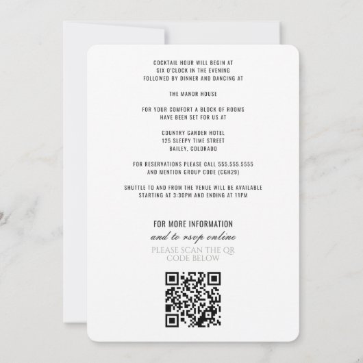 Invitation Forest Meadow Wedding (Dos)