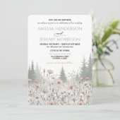 Invitation Forest Meadow Wedding (Debout devant)