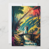 Invitation Forest Romance : Un conte Mariage (Dos)