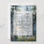 Invitation Forest String Lights Floral All In One Wedding (Dos)