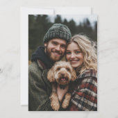 Invitation Forest String Lights Floral Rustic Wedding Photo (Dos)