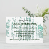 Invitation Forest Wilderness Outdoor Park Anniversaire (Debout devant)