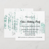 Invitation Forest Wilderness Outdoor Park Anniversaire (Devant / Derrière)