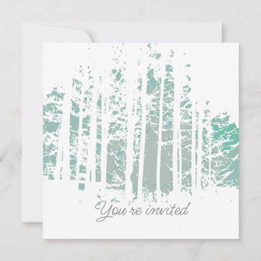 Invitation Forest Wilderness Outdoor Park Anniversaire (Dos)