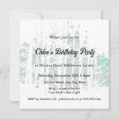 Invitation Forest Wilderness Outdoor Park Anniversaire (Devant)