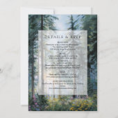 Invitation Forest Wildflowers Floral All In One Wedding (Dos)