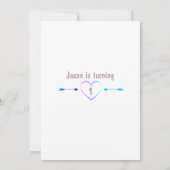 Invitation forestière tropicale pour le premier an (Dos)