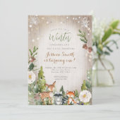 Invitation Forêt animale Forêt rustique Onederland 1er annive (Debout devant)