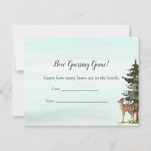 Invitation Forêt Aventure Devant Nombre Deers Jeu (Devant)