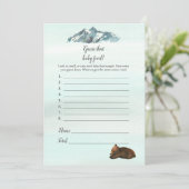 Invitation Forêt Aventure Devine Que Bébé Nourriture Ours Jeu (Debout devant)