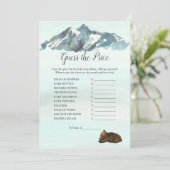 Invitation Forêt Aventure Devinez le prix ours jeu (Debout devant)