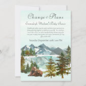 Invitation Forêt Aventure Ours rustiques Changement de plan (Devant)