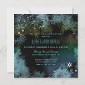 Invitation Forêt bleue 50e anniversaire de Mariage (Dos)