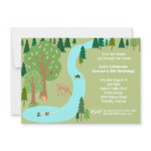 Forêt Bois Animaux Nature Fête d'anniversaire