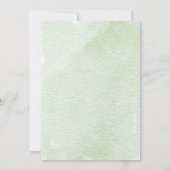 Invitation Forêt Bois Bébé Cerf Aquarelle (Dos)