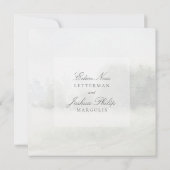 Invitation Forêt Bois extérieur Chuppah Mariage (Dos)