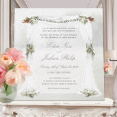 Invitation Forêt Bois extérieur Chuppah Mariage