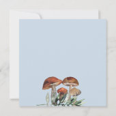 Invitation Forêt boisée mignonne Animaux Garçon Baby shower b (Dos)