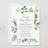 Invitation Forêt Boisée Végétation Drive Par Douche (Devant)