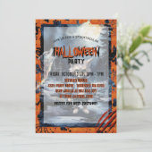 Invitation Forêt d'aquarelle du loup-garou (Debout devant)