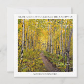 Invitation Forêt d'arbre d'Aspen (Devant)