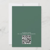 Invitation Forêt d'arbres de montagne Mariage rustique à peti (Dos)