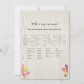 Invitation Forêt d'automne animal qui est ma maman jeu de dou (Devant)