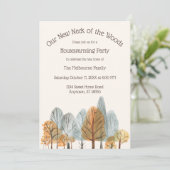 Invitation Forêt d'automne Nouveau cou de la forêt (Debout devant)