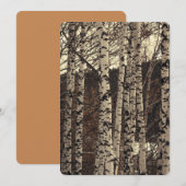 Invitation Forêt de Birch Nature (Devant / Derrière)