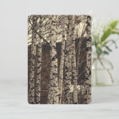 Invitation Forêt de Birch Nature (Debout devant)