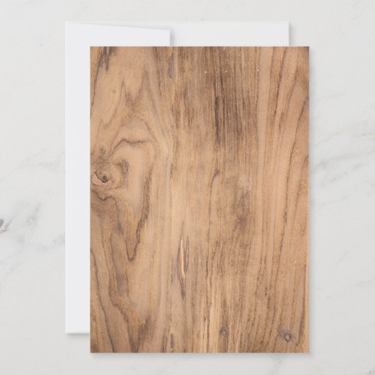 Invitation Forêt de bois Animaux Rustique bébé garçon douche (Dos)