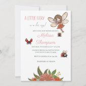 Invitation Forêt de bois magique Whimsical Fairy & Ladybugs (Devant)