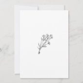 Invitation Forêt de Bois Pin | Mariage Rustique Décontracté (Dos)