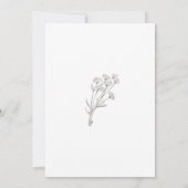 Invitation Forêt de Bois Pin | Mariage Rustique Décontracté (Dos)