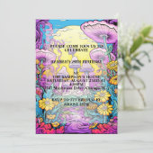 Invitation Forêt de champignons créative Imprimer Anniversair (Debout devant)