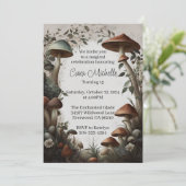 Invitation Forêt de champignons fantaisiste  (Debout devant)