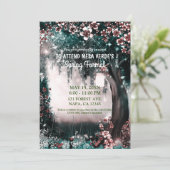 Invitation Forêt de conte de fées en fleurs pour bal de promo (Debout devant)