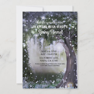 Invitation Forêt de danse de promo de l'amour de lavande ench